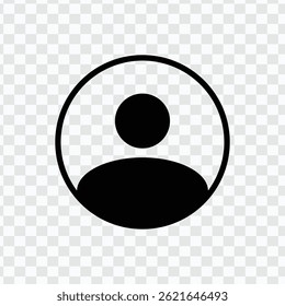 Ícone do usuário, símbolo do perfil, símbolo do avatar, ícone do perfil do usuário e ícone pessoal para plataformas digitais.