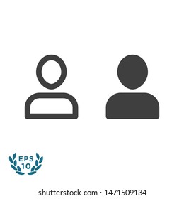 user icon profile symbol logo template