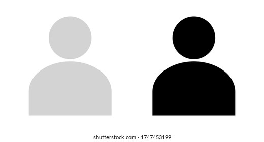 user icon. profile vector icon. vector illustration.