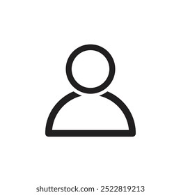 Icono de usuario. Vector de icono de Perfil. Avatar de usuario de línea y glifo. Icono de usuario de Perfil