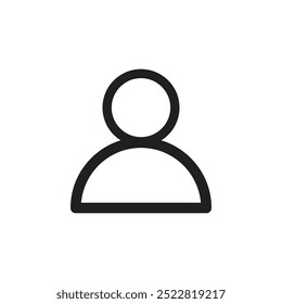 Icono de usuario. Vector de icono de Perfil. Avatar de usuario de línea y glifo. Icono de usuario de Perfil