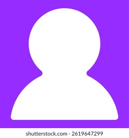 User icon with purple background