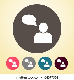 User Icon in round shape.