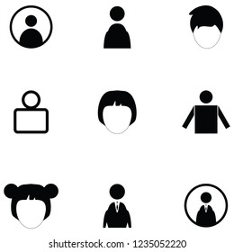 user icon set