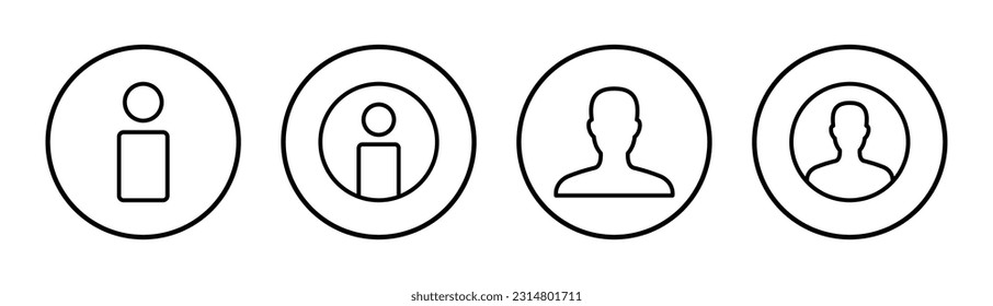 User Icon set illustration. person sign and symbol. people icon. 