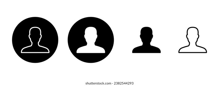 Icono de usuario: ilustración. signo y símbolo de persona. icono de personas. 