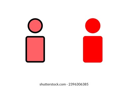 Icono de usuario: ilustración. signo y símbolo de persona. icono de personas. 