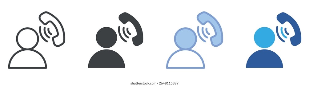 Ícone do usuário definir coleção de vários estilos