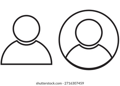 Conjunto de iconos de usuario Perfil de persona Contacto Personas Grupo Esquema de grupo Accidente cerebrovascular Sociedad Miembro Trabajo en equipo Negocio Signo humano Símbolo Web Botones Ilustración vectorial plana