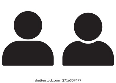 Conjunto de iconos de usuario Perfil de persona Contacto Personas Grupo Esquema de grupo Accidente cerebrovascular Sociedad Miembro Trabajo en equipo Negocio Signo humano Símbolo Web Botones Ilustración vectorial plana