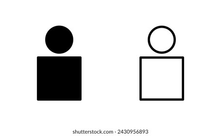 User Icon set. person sign. people icon. 