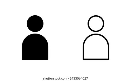User Icon set. person sign. people icon. 