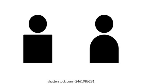 Conjunto de iconos de usuario. signo de persona. icono de persona. 