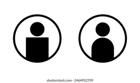 User Icon set. person sign. people icon. 