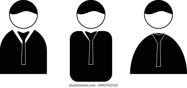 Conjunto de iconos de usuario. signo de persona. icono de persona eps 10