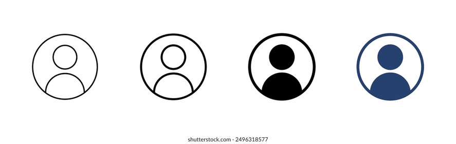Conjunto de iconos de usuario. signo de persona. icono de personas. 