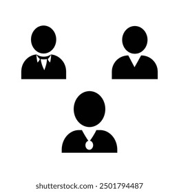 Conjunto de iconos de usuario. signo de persona. icono de personas.