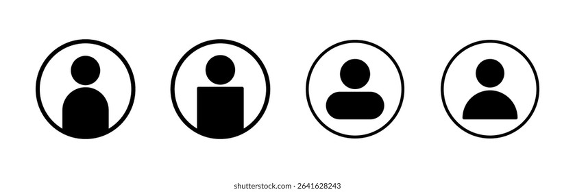 User Icon set. person sign. people icon. 