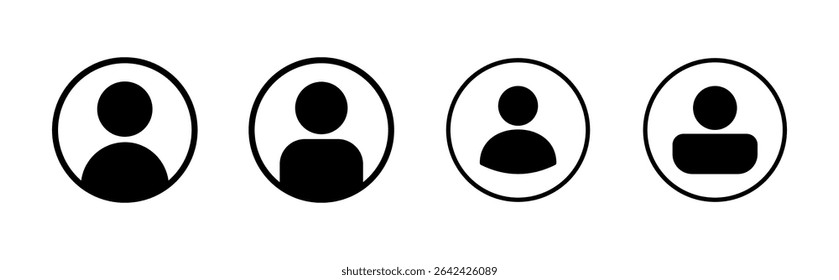 Conjunto de iconos de usuario. signo de persona. icono de personas. 