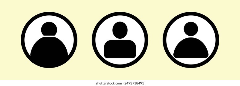 User icon set. Simple set of user related vector line icons.  such as man, woman, profile, personal quality and many other good icons. User icon.