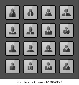 User icon set for site