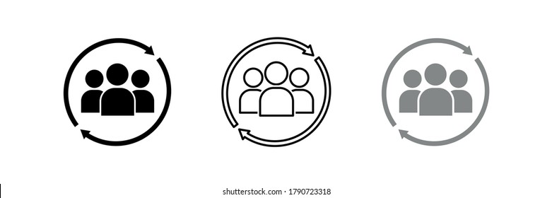 User icon , set of symbols user , profile