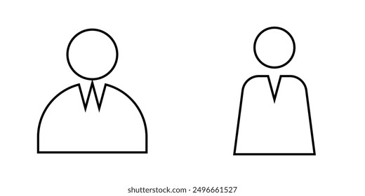 User icon set and , team icon, group icon, outline and solid vector illustration, linear pictogram isolated on white background . design eps 10
