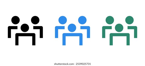 Benutzersymbolsatz mit verschiedenen Farben