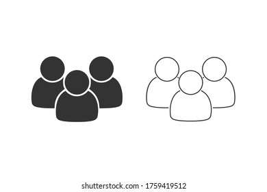 vector conjunto de iconos de usuario. Símbolo de la gente. Vector