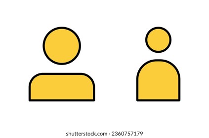 User Icon set for web and mobile app. person sign and symbol. people icon. 