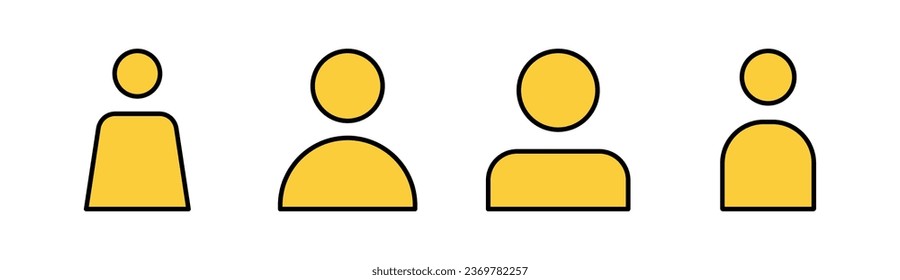 User Icon set for web and mobile app. person sign and symbol. people icon. 