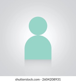 User Icon a sign of avatar in farozi color with a silver abstract background