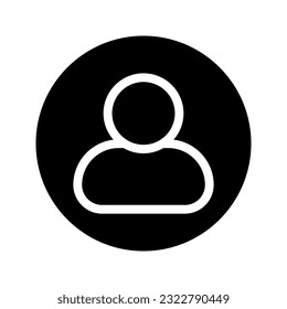 Icono de usuario. inicio de sesión para concepto móvil y diseño web. ilustración vectorial