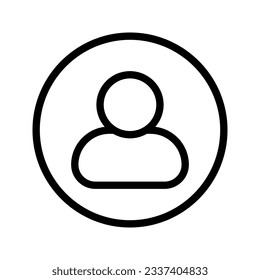 Icono de usuario. inicio de sesión para concepto móvil y diseño web. ilustración vectorial