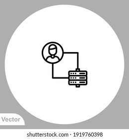 User icon sign vector,Symbol, logo illustration for web and mobile