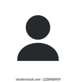 Icono de usuario, ilustración simple de usuario