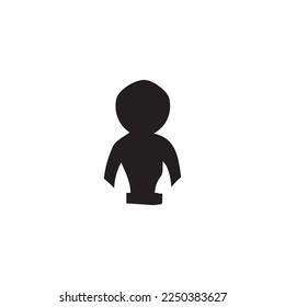 Icono de usuario. Afiche de estilo simple símbolo de fondo de medios sociales. Elemento de diseño de logotipo de marca de usuario. Impresión de camisetas de usuario. Vector para pegatinas.