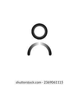 Icono de usuario. Afiche de estilo simple símbolo de fondo de medios sociales. Elemento de diseño de logotipo de marca de usuario. Impresión de camisetas de usuario. Vector para pegatinas.