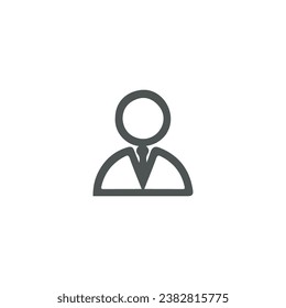 User icon. Simple style poster social media background symbol. User brand logo design element. User t-shirt printing. Vector for sticker.