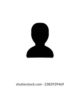 Icono de usuario. Afiche de estilo simple símbolo de fondo de medios sociales. Elemento de diseño de logotipo de marca de usuario. Impresión de camisetas de usuario. Vector para pegatinas.