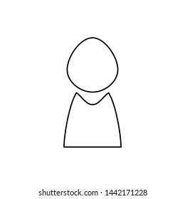 User icon. Social media button