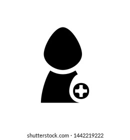 User icon. Social media button
