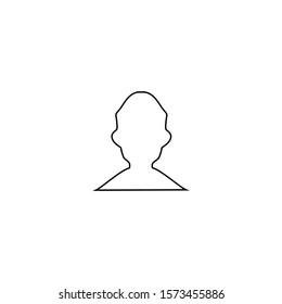 User icon. Social media profile  avatar symbol. Logo design element 