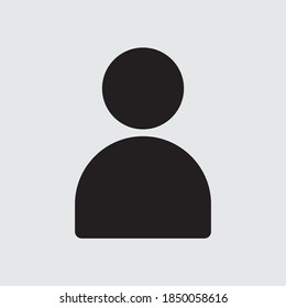 user icon in solid style for any purposes. vector eps 10