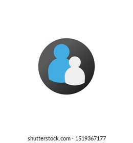 User icon. Stock vector illustration isolated on white background.