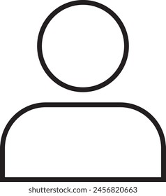 User Icon stroke color eps format
