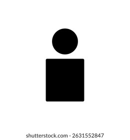 Benutzerkennzeichen für Apps und Websites. Personenzeichen und -symbol. Menschen-Symbol. 