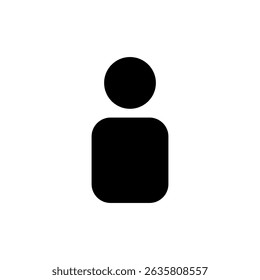 User icon symbol for apps and websites. person sign and symbol. people icon. 