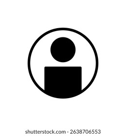 User icon symbol for apps and websites. person sign and symbol. people icon. 