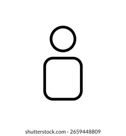 User icon symbol for apps and websites. person sign and symbol. people icon. 